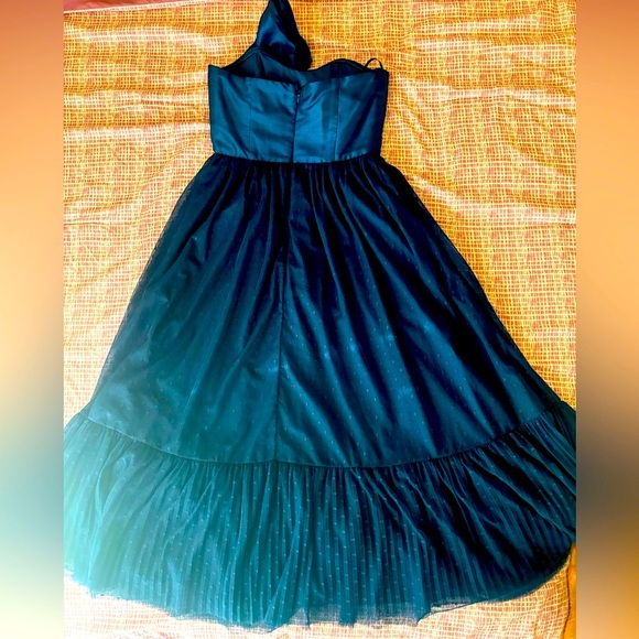 Hutch Navy Blue Bow Strapless Dress - Picture 6 of 6